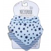Комплект нагрудников Cheeky Chompers Neckerbib синие звезды/синие полосы, 2 шт.