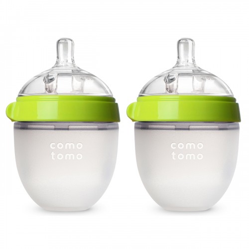 Набор из 2х бутылочек для кормления Comotomo - Зеленые (150 мл)