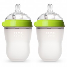 Набор из 2х бутылочек для кормления Comotomo - Зеленые (250 мл)