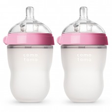 Набор из 2х бутылочек для кормления Comotomo - Розовые (250 мл)