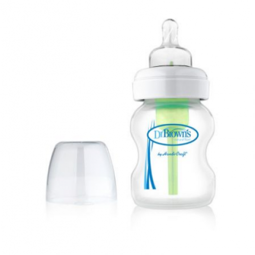 Dr.Brown's Natural Flow® Антиколиковая бутылочка с широким горлышком "Options", 150 мл., полипропилен