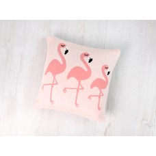 Подушка Bizzi Growin (Биззи Гровин) Flamingos вязаная BG044