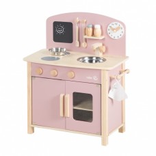 Детская игровая кухня с аксессуарами ROBA (розовый/натуральный)