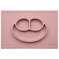 Ezpz Тарелка с подставкой Happy Mat Blush, нежно-розовый