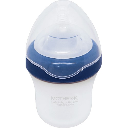 Mother-K силиконовая бутылочка Blueberry 180мл