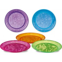 Munchkin набор детских цветных пластиковых тарелок 5 шт. 6+
