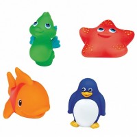 Munchkin игрушки для ванны Морские животные 4шт от 9 мес